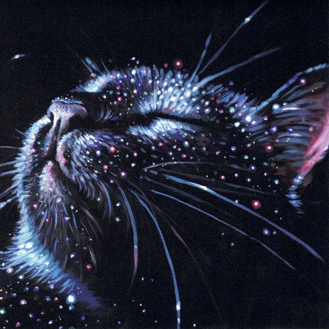 'Cats' Expressive Animal Portrait Art Cards by Robin Good Glitter Cat - Arts and Heritage St. Albert