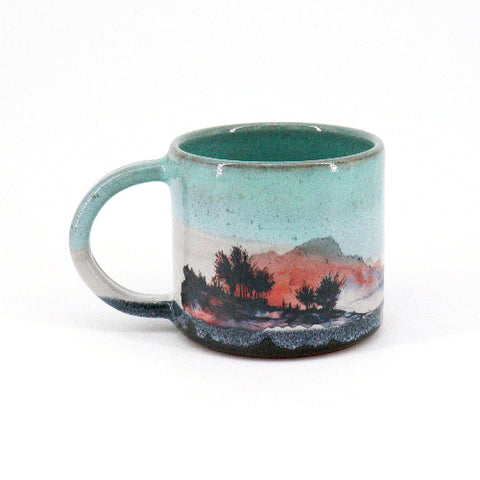 'Green Ombre' Mountain Mugs Style 1 - Arts and Heritage St. Albert