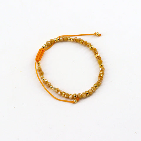 'The Sparkle Beaded' Bracelet Yellow - Arts and Heritage St. Albert