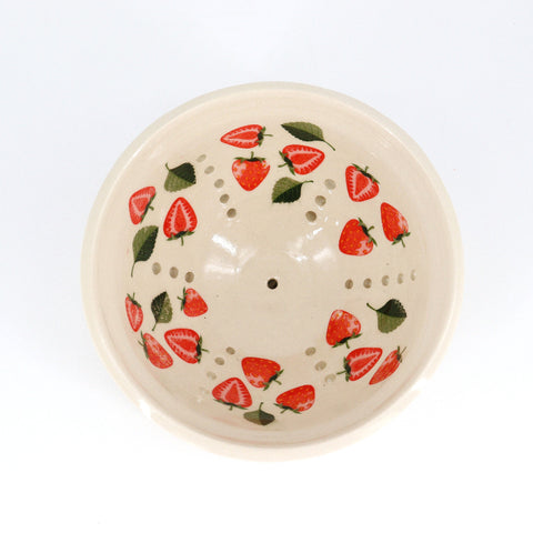 'Strawberry' Berry Bowl Strainer - Arts and Heritage St. Albert