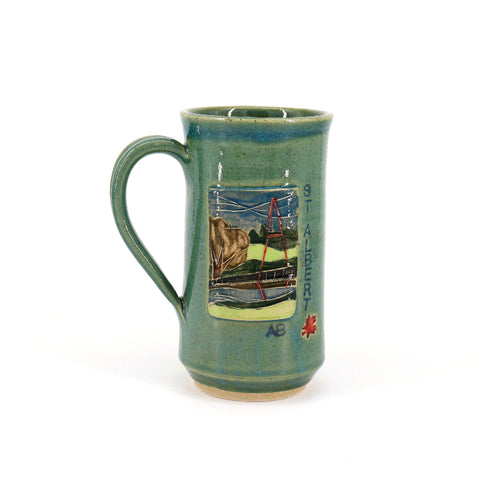 St. Albert Mugs with Maple Leaf Children's Bridge - Arts and Heritage St. Albert