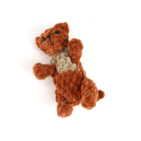 Crocheted Teenie Kitten 'Snugglers' Rust - Arts and Heritage St. Albert