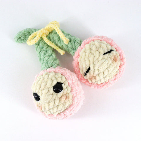 Crocheted Cherries Plushie - Arts and Heritage St. Albert