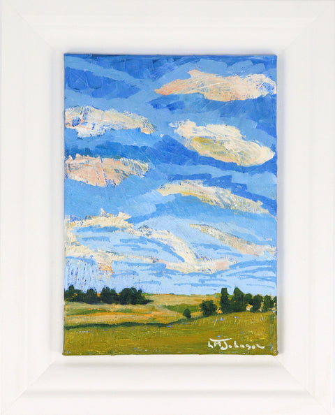 'Summer Sky' Original Painting by Luise Mendler-Johnson - Arts and Heritage St. Albert