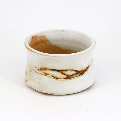 Short Cream Coloured Ceramic Bowl - Arts and Heritage St. Albert
