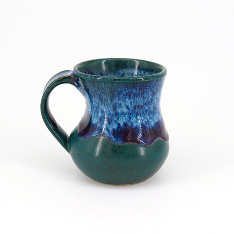 Rich Green with Red Drips Mug - Arts and Heritage St. Albert