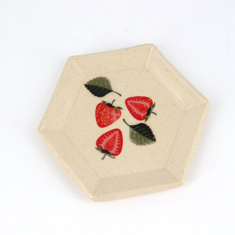 Small Strawberry Plates Style 3 - Arts and Heritage St. Albert