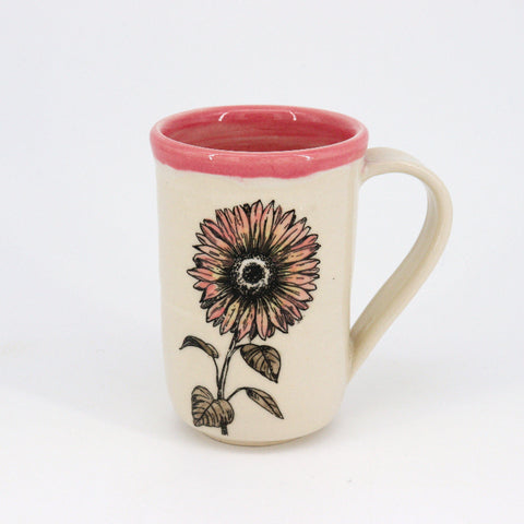 Pink Flower Mugs Style 2 - Arts and Heritage St. Albert
