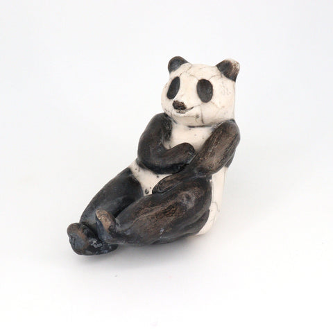 Panda Sculpture (Raku) - Arts and Heritage St. Albert