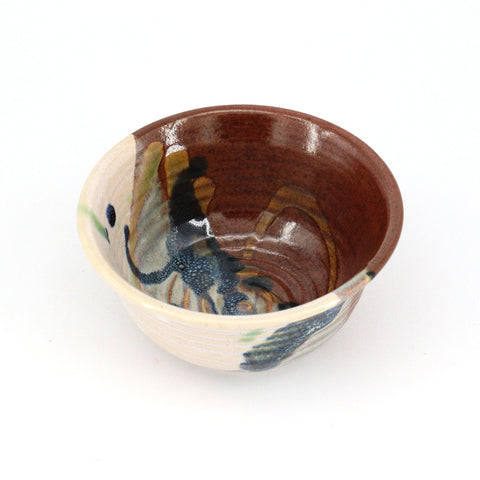 Round Bowl With Brown & Green - Arts and Heritage St. Albert