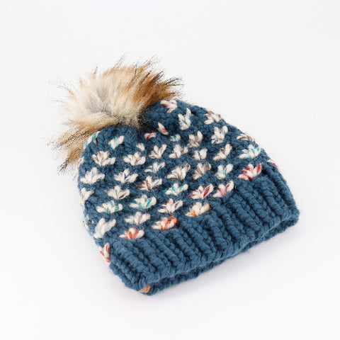 Hand Knit Lotus Flower Adult Toque
