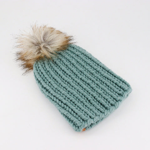 Hand Knit Ribbed Knit Adult Toque