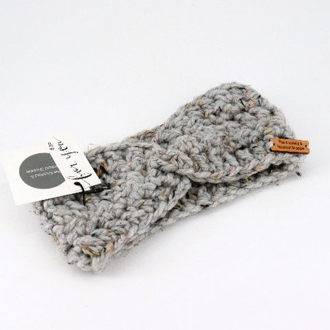 Hand Knit Twisted Ear Warmer Headband