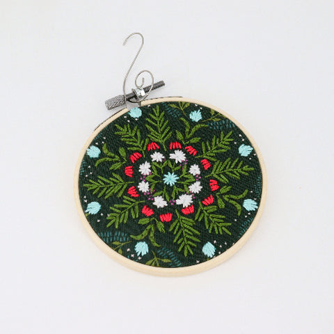 Hand Embroidered Ornament 13 - Arts and Heritage St. Albert