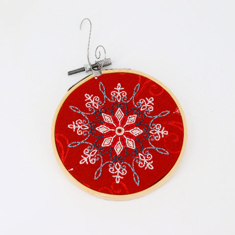 Hand Embroidered Ornament 10 - Arts and Heritage St. Albert
