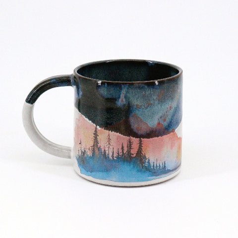 'Night Sky' Mountain Mugs Style 1 - Arts and Heritage St. Albert