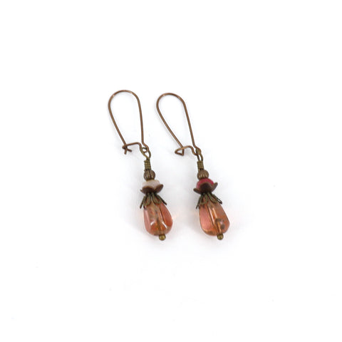 Czech Glass Teardrop Earring