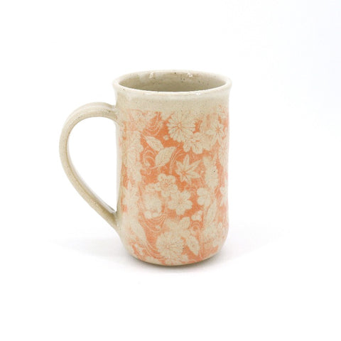 Peach Patterned Mug