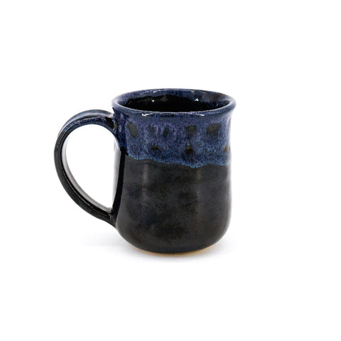 Black and Blue Rounded Mug