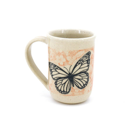 Peach Patterned Mug