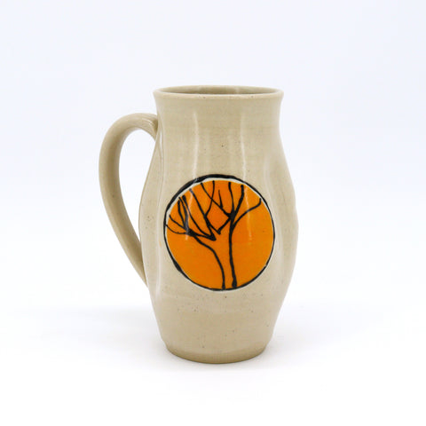 White Mugs with Trees