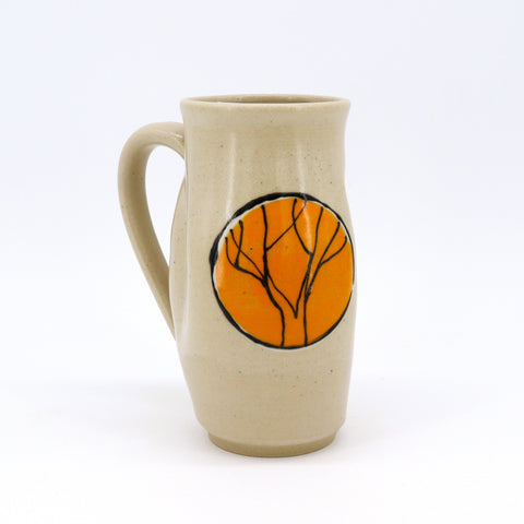 White Mugs with Trees