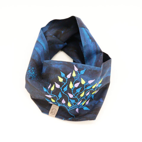 Hand Embroidered Infinity Scarf