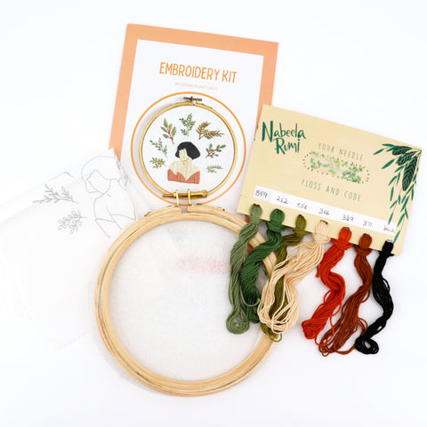 'Modern Plant Lady' Embroidery Kit - Arts and Heritage St. Albert
