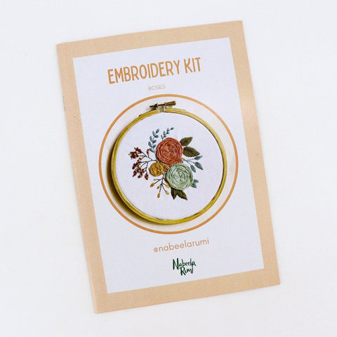 'Roses' Embroidery Kit - Arts and Heritage St. Albert