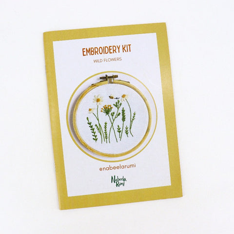 'Wild Flowers' Embroidery Kit