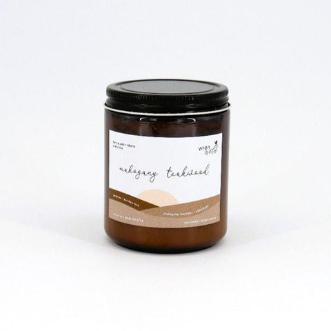 'Mahogany Teakwood' Hand Poured Soy Candle