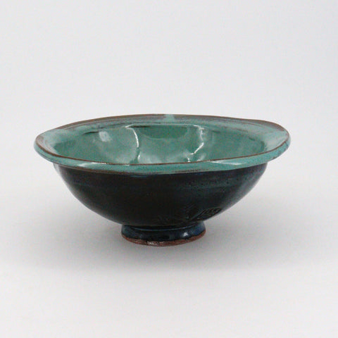Four Leaf Patterned Pasta Bowl