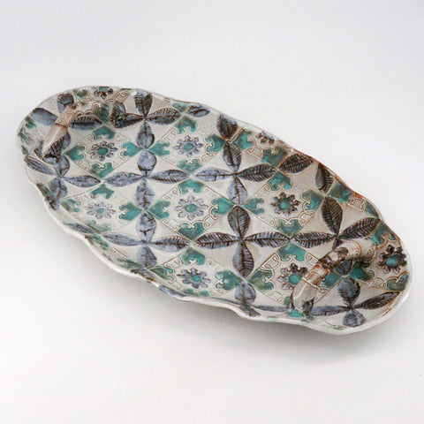 Large Quatrefoil Patterned Platter