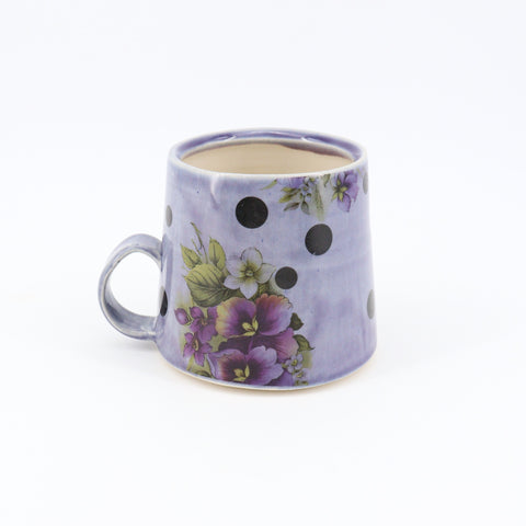 Mugs Decorated with Bits of Floral