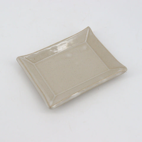 Medium Ceramic Soap Dish White Style 5 - Arts and Heritage St. Albert