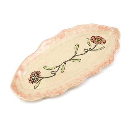 Pink Floral Platter | Arts and Heritage Foundation St. Albert