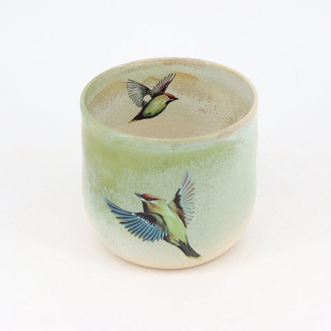 Handmade Pastel Green Bird Post