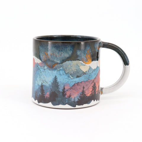 'Aurora" Mountain Mugs Style 2 - Arts and Heritage St. Albert