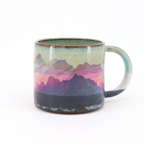 'Dirty Teal' Mountain Mugs Style 2 - Arts and Heritage St. Albert
