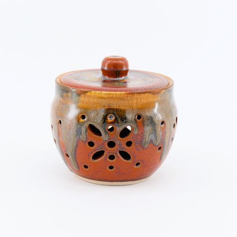 Multi Coloured Garlic Pot - Arts and Heritage St. Albert
