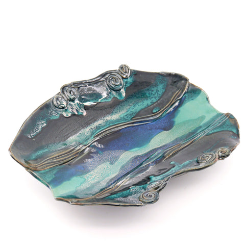 Large Flowing Waves Platter
