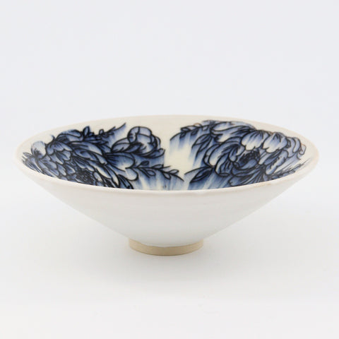 Medium Flowing Floral Bowl - Arts and Heritage St. Albert