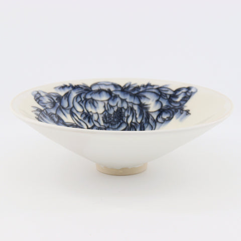 Large Flowing Floral Bowl - Arts and Heritage St. Albert