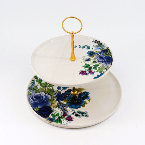 Handmade Ceramic Floral Cake Tray - Arts and Heritage St. Albert