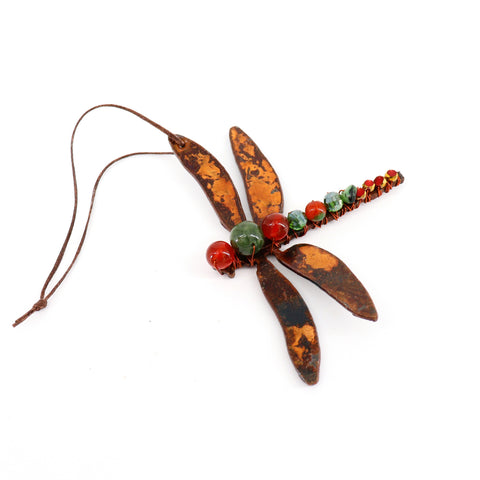 Handcrafted Gemstone and Copper Dragonflies Style 3 - Arts and Heritage St. Albert