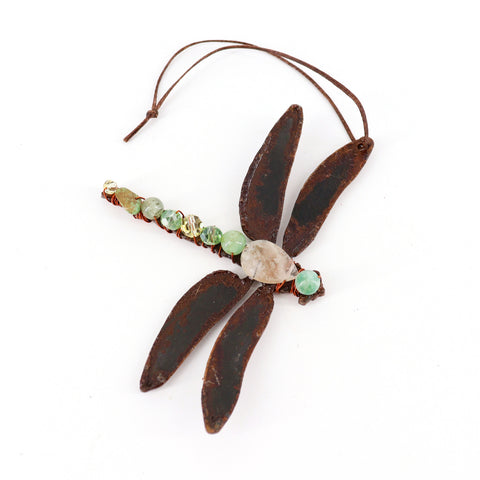 Handcrafted Gemstone and Copper Dragonflies Style 8 - Arts and Heritage St. Albert