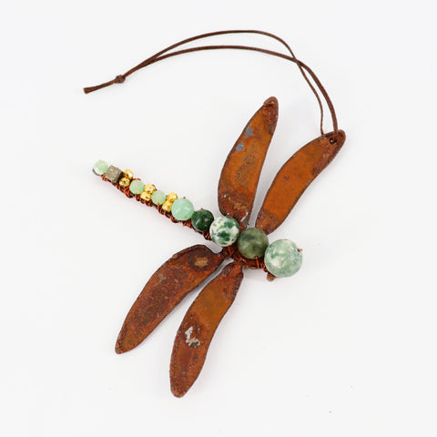 Handcrafted Gemstone and Copper Dragonflies Style 10 - Arts and Heritage St. Albert