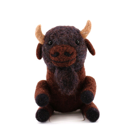 Felted Wildlife Sculptures Bison - Arts and Heritage St. Albert