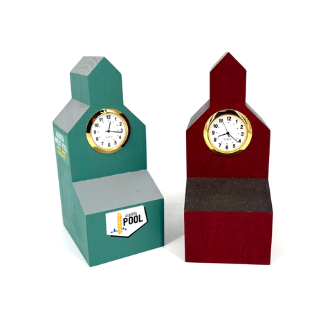 Grain Elevator Small Clock