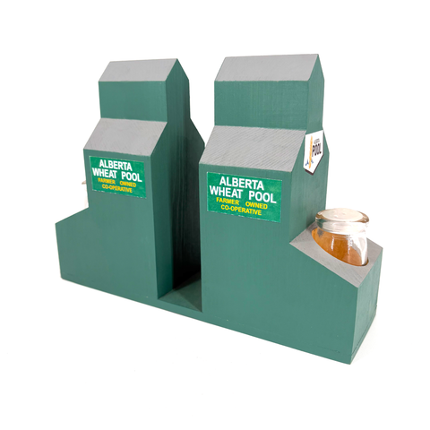 Grain Elevator Salt + Pepper + Napkin Holders